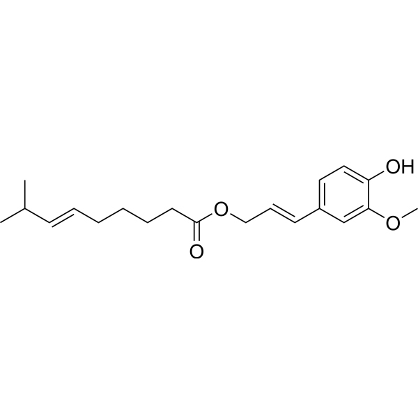 Capsiconiate (Coniferyl (E)-8-methyl-6-nonenoate) 946572-73-2